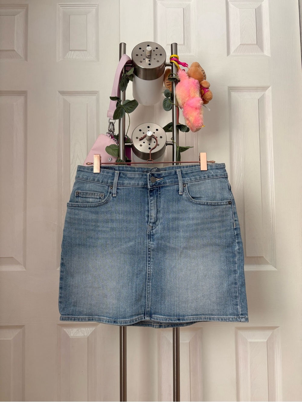 Levi's Light Blue Denim Mini Skirt